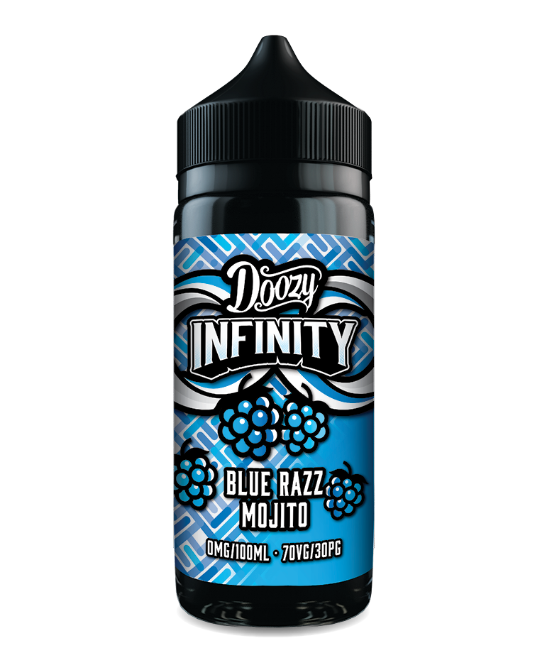 Doozy Infinity Blue Razz Mojito 100ml E-Liquid Shortfill 70/30