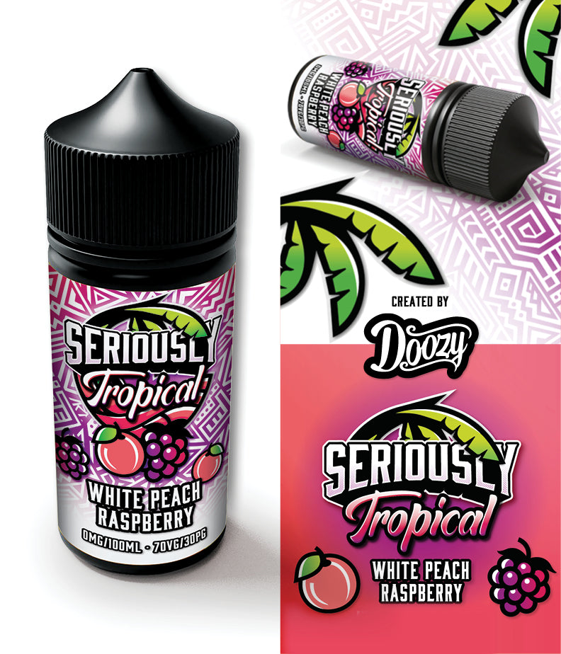 SERIOUSLY TROPICAL 100ML WHITE PEACH RASPBERRY