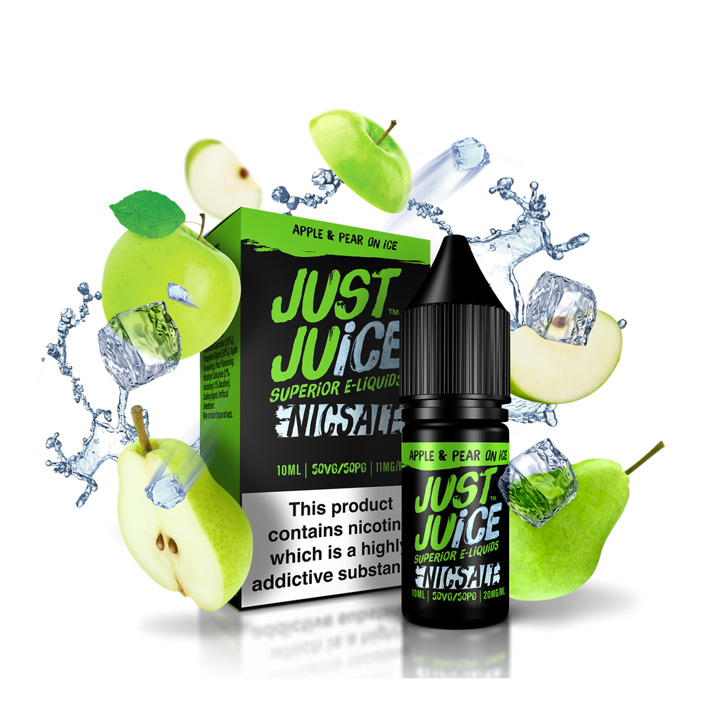 Just Juice Nic Salt Apple and Pear on Ice (4635500249154)