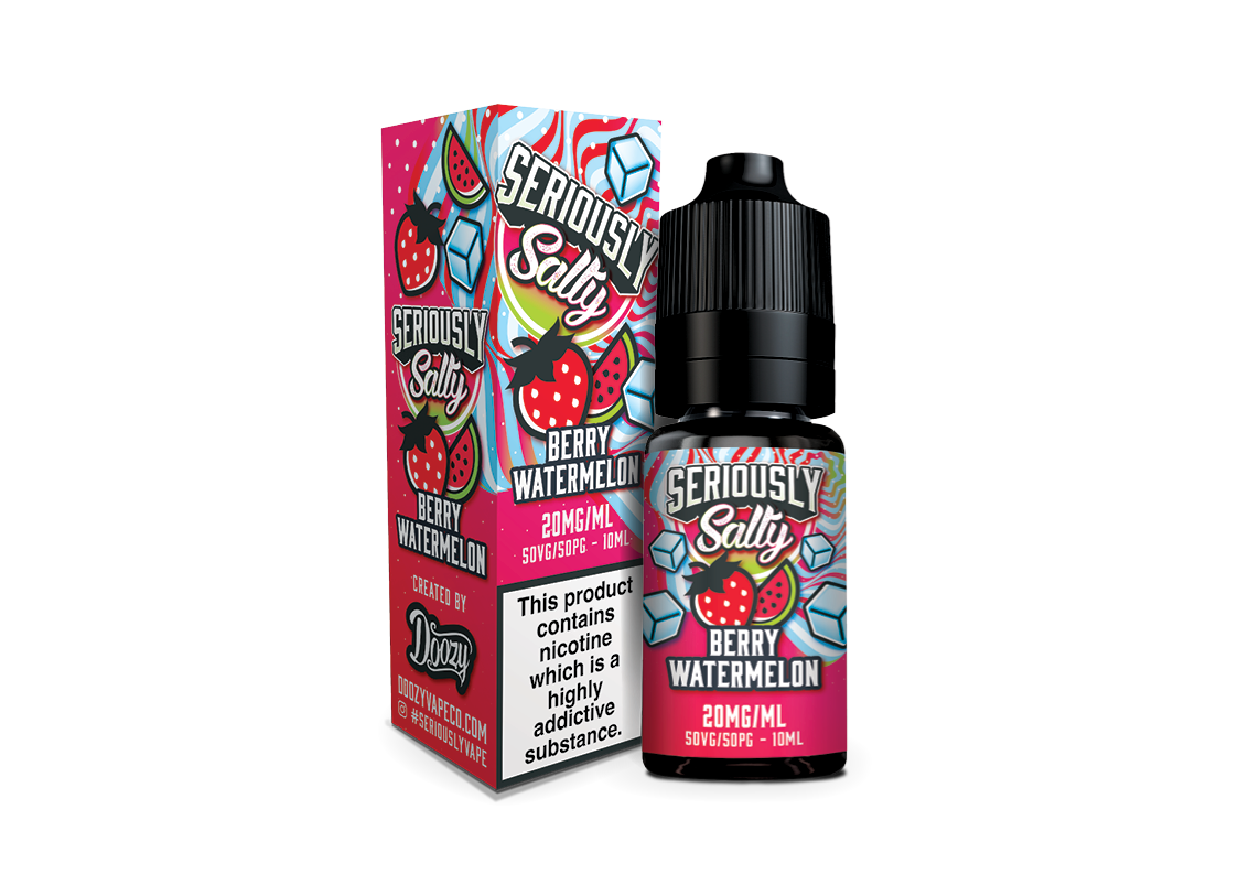 Doozy Vape Seriously Salty Berry Watermelon 10ml (7479316644052)