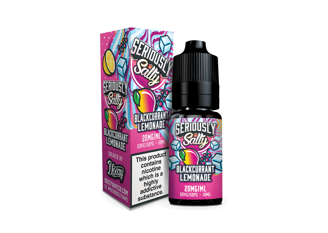 Doozy Vape Seriously Salty Blackcurrant Lemonade 10ml (7479317168340)