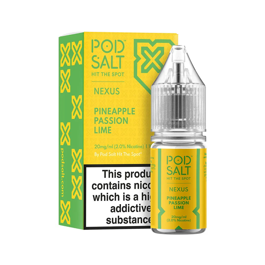 Nexus Pineapple, Passion, Lime 10ml SALT (7789678100692)