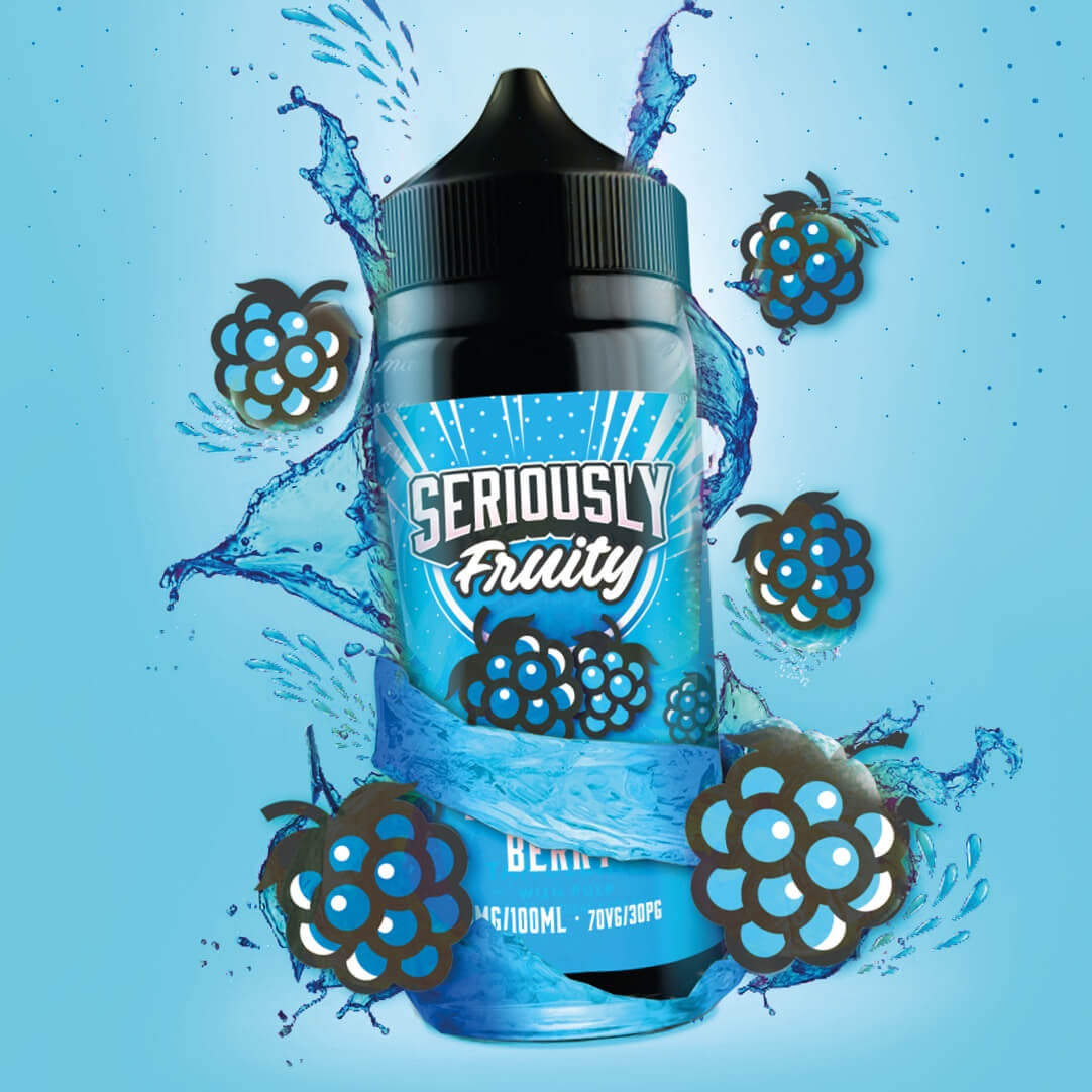 Seriously Fruity Blue Razz Berry 100ml Shortfill (6825318383809)