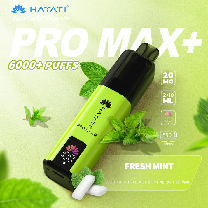 HAYATI PRO MAX+  6000 PUFFS VAPE KIT