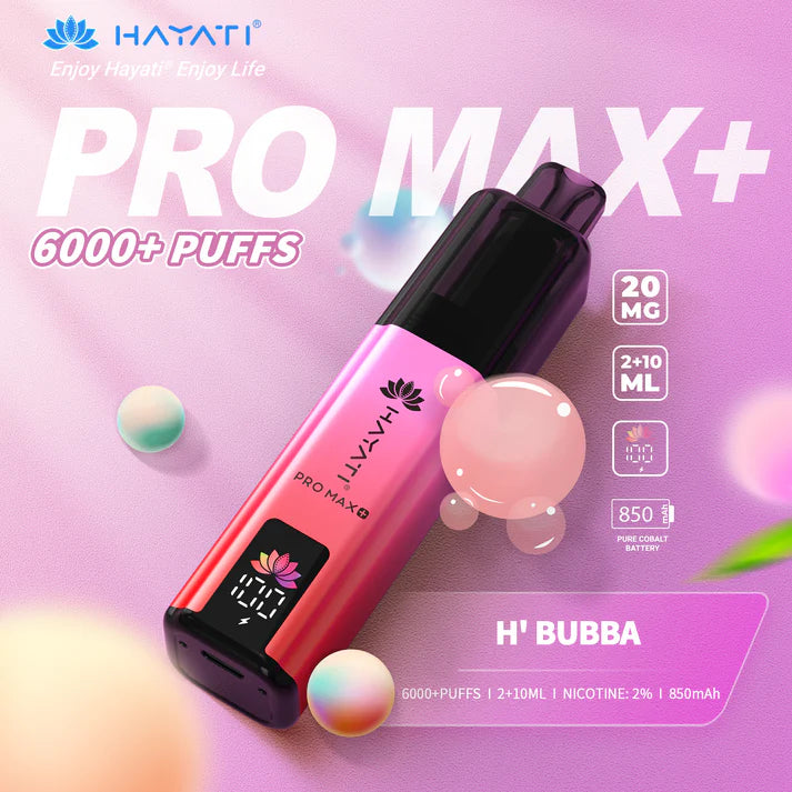 HAYATI PRO MAX+  6000 PUFFS VAPE KIT