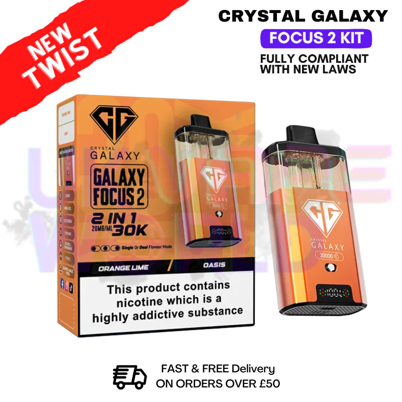 CRYSTAL GALAXY FOCUS 2 ORANGE LIME/OASIS