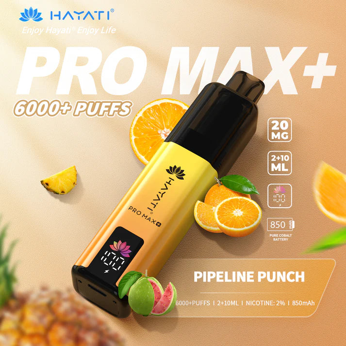 HAYATI PRO MAX+  6000 PUFFS VAPE KIT