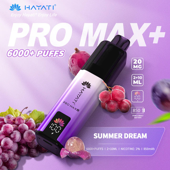 HAYATI PRO MAX+  6000 PUFFS VAPE KIT