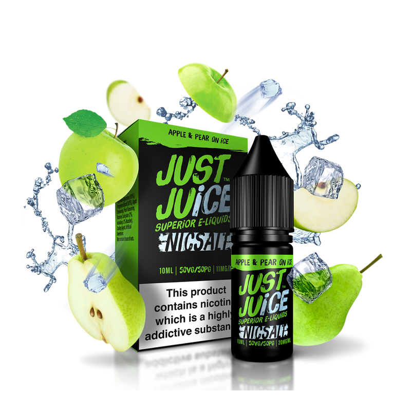 Just Juice Nic Salt Apple and Pear on Ice (4635500249154)