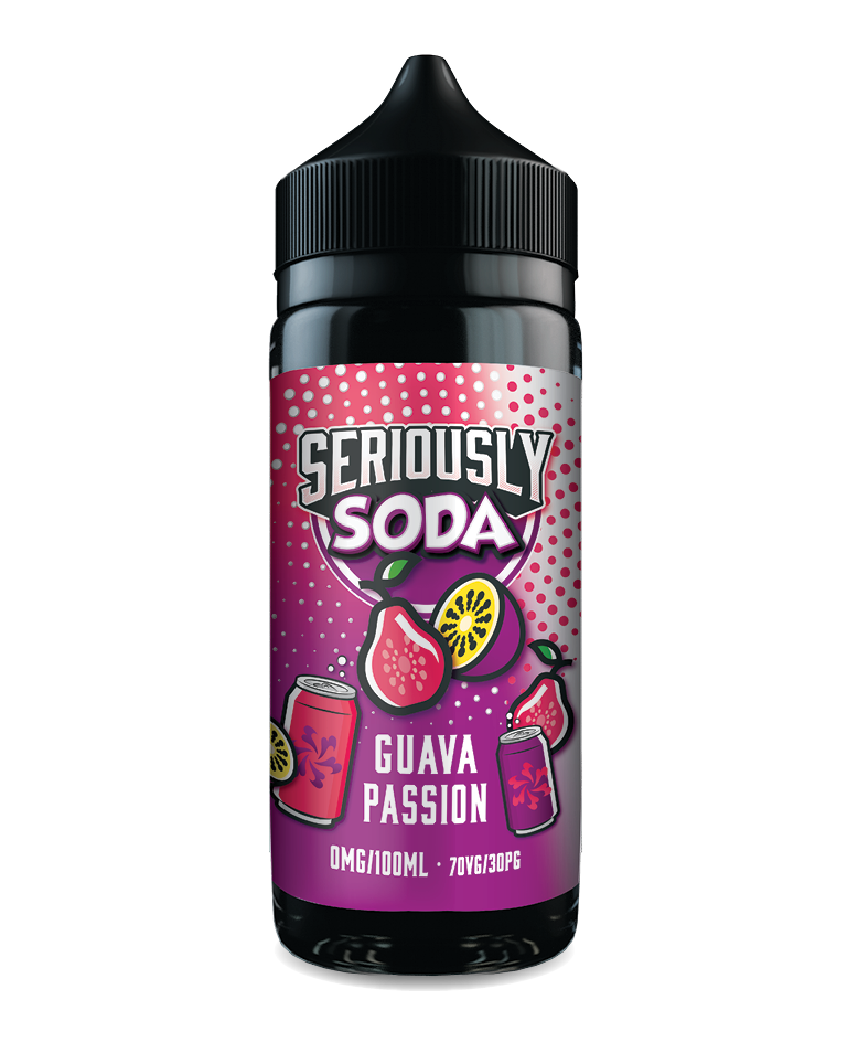 Seriously Soda Guava Passion 100ml Shortfill (7621701533908)