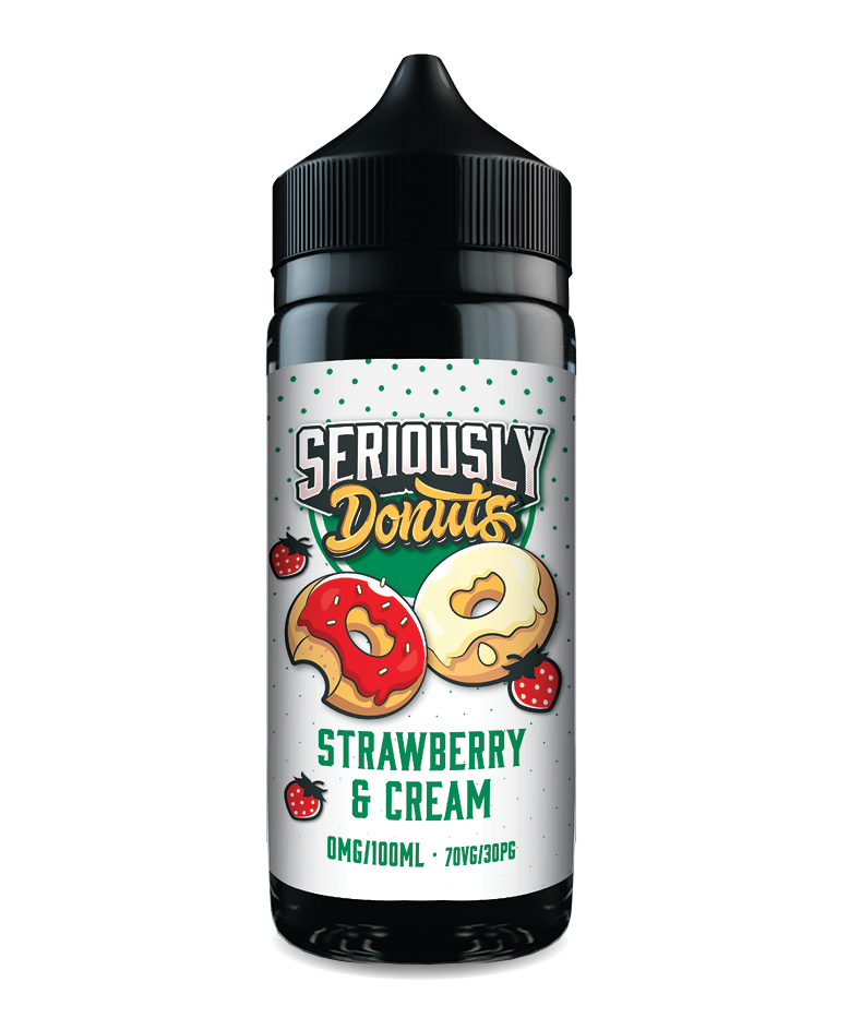 Seriously Donuts Strawberry and Cream 100ml Shortfill (7534244888788)