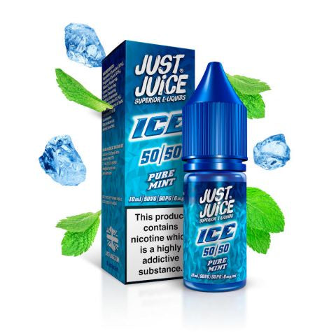 Just Juice ice Pure Mint 10ml Nic Salt (7723517608148)