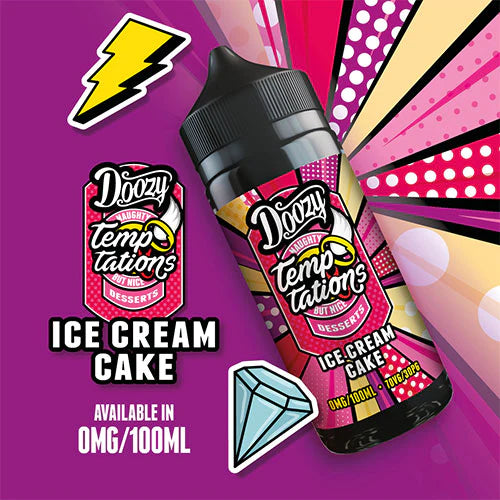 Doozy Temptations Ice Cream Cake 100ml Shortfill (7810540077268)